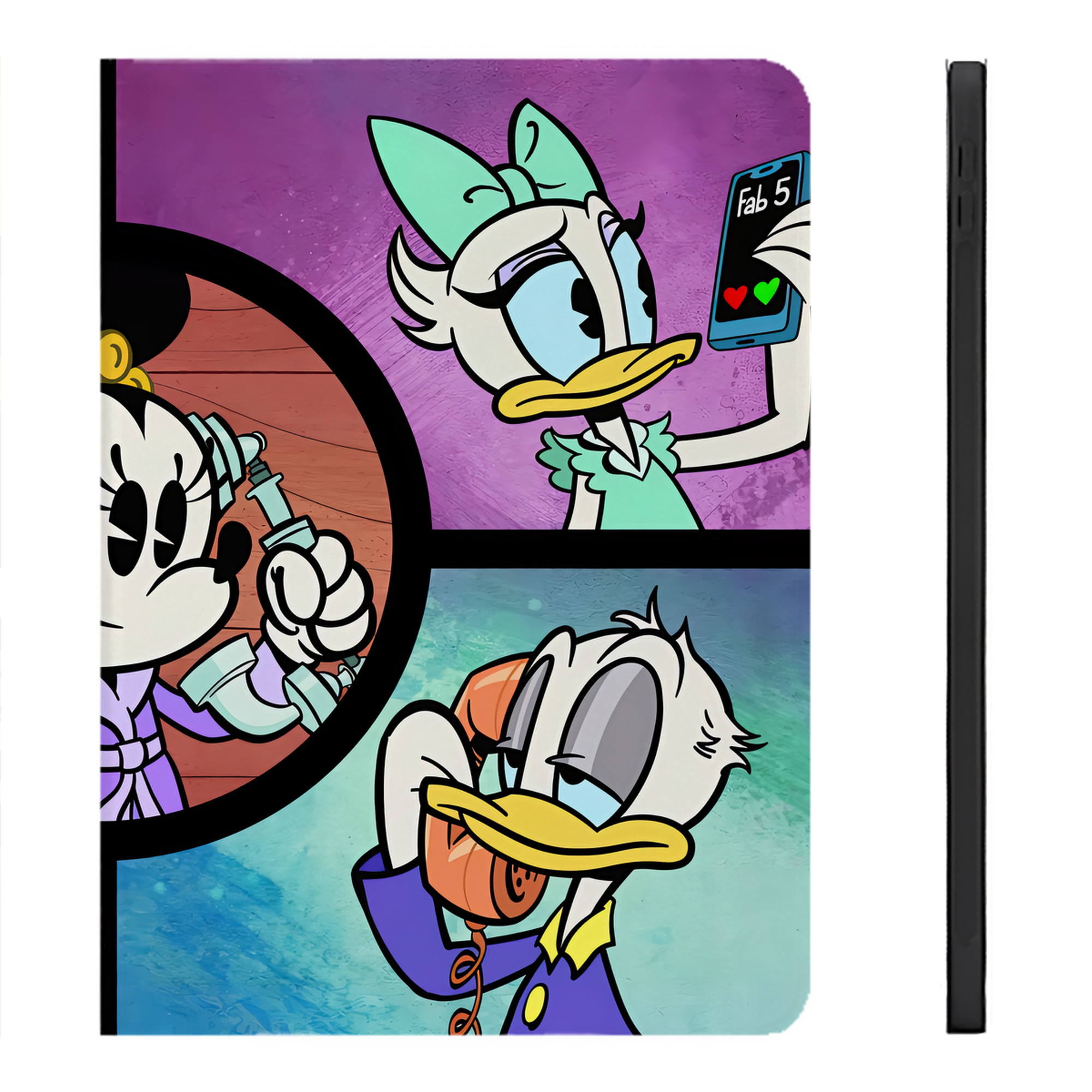 （画像用） ミッキーマウス Mickey Mouse IPadケース ペンホルダー付き ブックスタイルデザイン